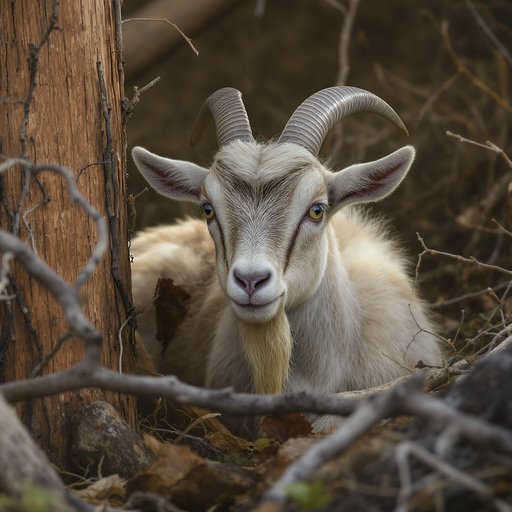 Goats Hiding