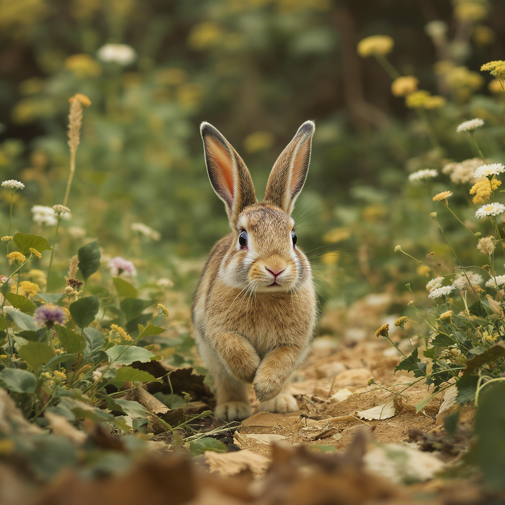 Rabbits Running