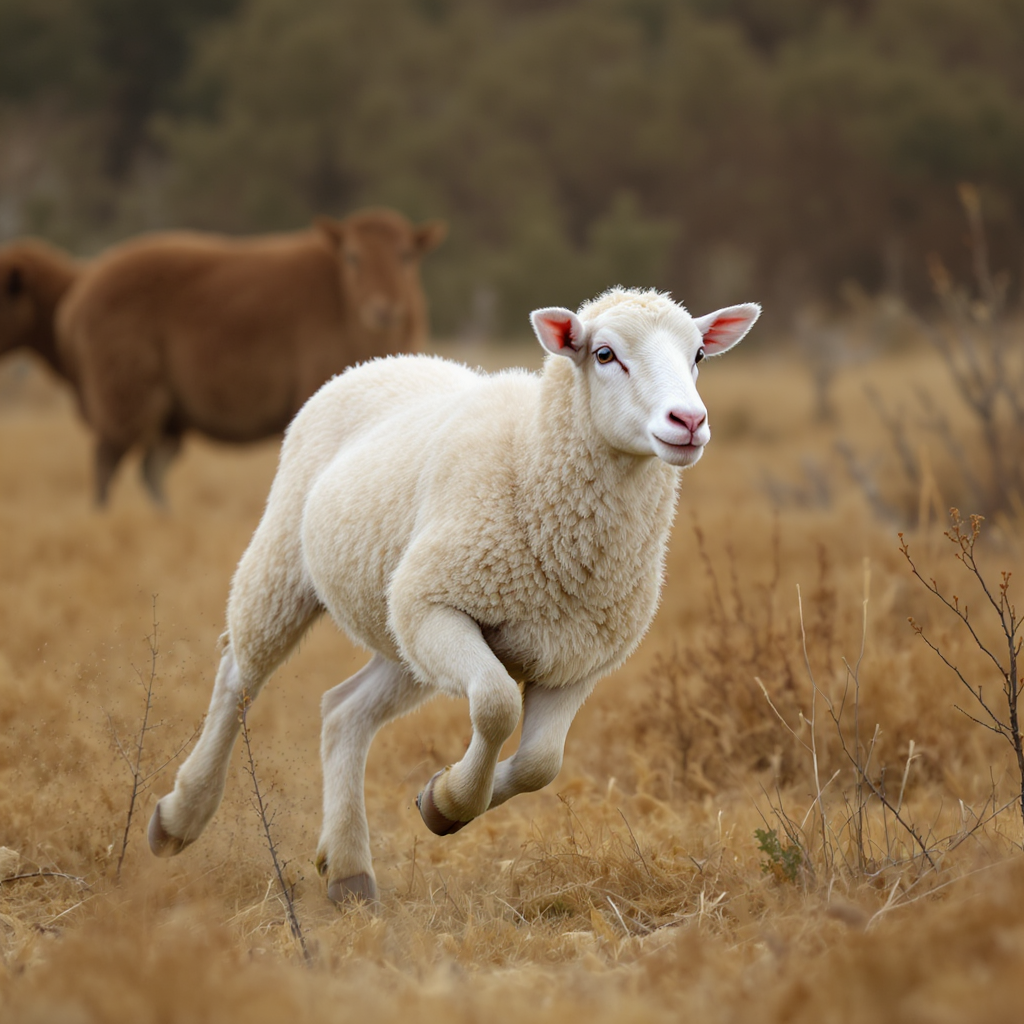 Sheeps Running