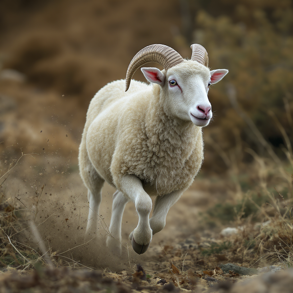 Sheeps Running