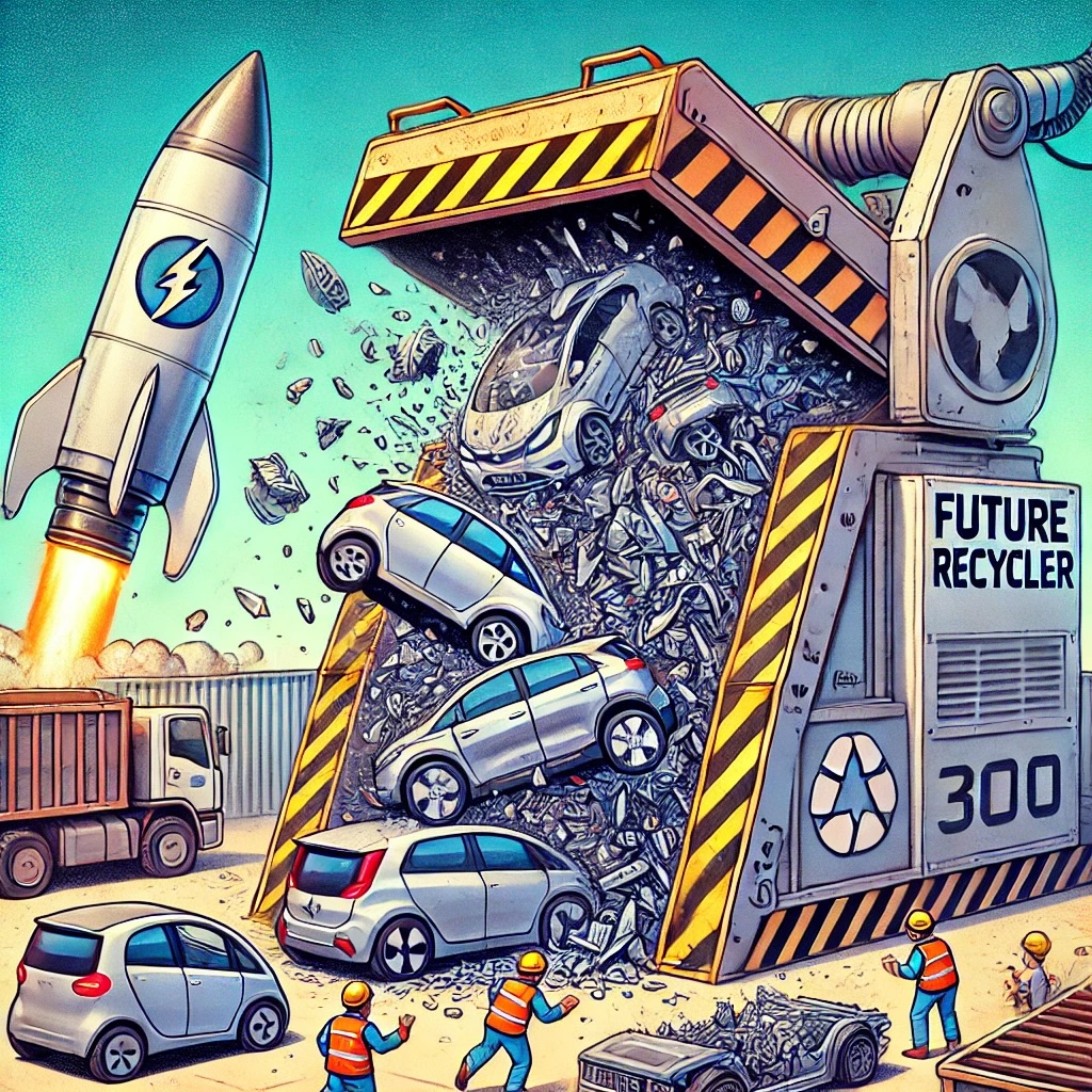 Teslas Shredded As Musk Escapes To Mars